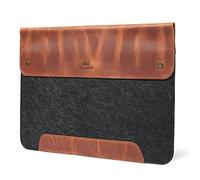 MegaGear Genuine Leather and Fleece Macbook Bag 13.3 Inch (Camel)