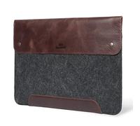 MegaGear Genuine Leather and Fleece MacBook Bag Laptop Sleeve for MacBook Pro and MacBook Air Case -14 Inch- 13 Inch (M2,M2 Pro,M2 Max,M1) -13.3 Inch-iPad Pro 12.9 Inch-2020,2021,2022 and 2023 Models