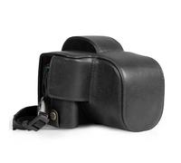 MegaGear Genuine Leather Camera Case for Canon EOS R100 (18-45mm) - Stylish and Protective Digital Photography Bag