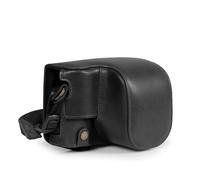 MegaGear Genuine Leather Camera Case for Fujifilm X100VI - Stylish and Protective (Black)