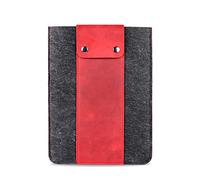 MegaGear Genuine Leather Tablet Sleeve Case for iPad Pro 11 inches, All Generations iPad Air & iPad (Red, 11 Inch)