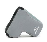 MegaGear MG1010 Ultra Light Neoprene Case with Carabiner for Sony Alpha A6500 Camera - Grey