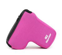 MegaGear MG1012 Ultra Light Neoprene Case with Carabiner for Sony Alpha A6500 Camera - Hot Pink