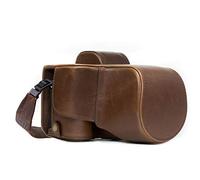 MegaGear MG1121 Ever Ready Leather Case and Strap with Battery Access for Sony Alpha A7S II, A7R II, A7 II Camera - Dark Brown