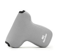 MegaGear MG1197 Ultra Light Neoprene Case with Carabiner for Olympus OM-D E-M5 Mark II 12-40mm Camera - Grey