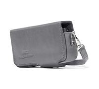MegaGear MG1206 Leather Camera Case with Strap Compatible with Sony Cyber-shot DSC-RX100 VII, ZV-1, DSC-RX100 VI, DSC-RX100 V, DSC-RX100 IV, DSC-RX100 III, DSC-RX100 II - Grey, 5.4 cm*8.1 cm*12.6 cm