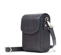 MegaGear MG1211 Canon PowerShot S120, Sony Cyber-shot DSC-RX100V, DSC-RX100IV, DSC-RX100III, DSC-RX100II Leather Camera Case with Strap - Gray
