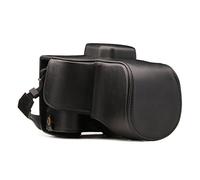 MegaGear MG1303 Ever Ready Leather Camera Case compatible with Canon EOS 250D, 200D (18-55mm) - Black