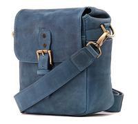 MegaGear MG1330 Torres Mini Genuine Leather Camera Messenger Bag for Mirrorless, Instant and DSLR Cameras,Blue