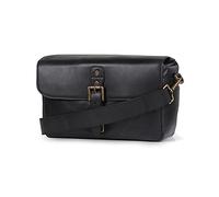 MegaGear MG1331 Torres Genuine Leather Camera Messenger Bag for Mirrorless, Instant and DSLR Cameras, Black