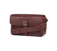 MegaGear MG1332 Torres Genuine Leather Camera Messenger Bag for Mirrorless, Instant and DSLR Cameras Brown