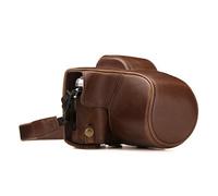 MegaGear MG1346 Ever Ready Leather Case and Strap with Battery Access for Olympus OM-D E-M10 Mark III Camera - Dark Brown