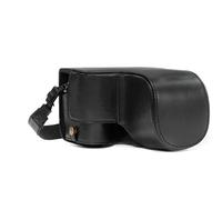 MegaGear MG1484 Sony Alpha A6500 (16-70, 18-135 mm) Ever Ready Leather Camera Case and Strap - Black