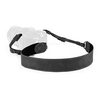 MegaGear MG1514 Sierra Series Genuine Leather Shoulder Neck Strap - Black