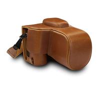 MegaGear MG1537 Nikon D3500 Ever Ready Leather Camera Case and Strap - Light Brown
