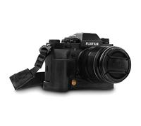 MegaGear MG1552 Ever Ready Genuine Leather Camera Half Case and Strap for Fujifilm X-T3 - Black
