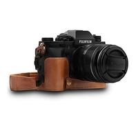 MegaGear MG1553 Ever Ready Genuine Leather Camera Half Case and Strap for Fujifilm X-T3 - Brown