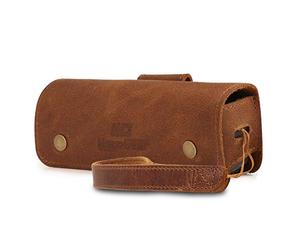 MegaGear MG1616 Genuine Leather Camera Case compatible with DJI Osmo Pocket - Brown