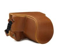 MegaGear MG1769 Ever Ready Leather Camera Case Compatible with Fujifilm X-A7 - Light Brown