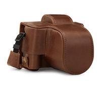 MegaGear MG1884 Ever Ready Genuine Leather Camera Case compatible with Fujifilm X-T200 (XC15-45mm) - Brown