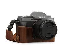 MegaGear MG1886 Ever Ready Genuine Leather Camera Half Case compatible with Fujifilm X-T200 - Brown
