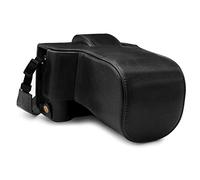 MegaGear MG1921 Ever Ready Genuine Leather Camera Case compatible with Fujifilm X-T4 (XF16-80mm) - Black
