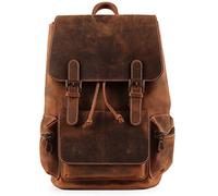 MegaGear MG1929 Valley Genuine Leather Backpack, Brown