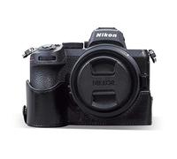 MegaGear MG1944 Ever Ready Genuine Leather Camera Half Case compatible with Nikon Z5 - Black