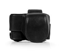 MegaGear MG2006 Ever Ready Genuine Leather Camera Case Compatible with Sony ZV-E10 (16-50 mm)