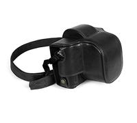 MegaGear MG2010 Ever Ready Genuine Leather Camera Case Compatible with Nikon Z fc (16-50mm) (Black)