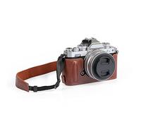 MegaGear MG2016 Ever Ready Genuine Leather Camera Half Case Compatible with Nikon Z fc (16-50mm) (Brown)