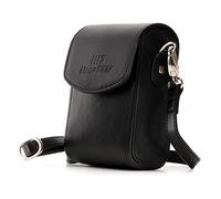 MegaGear MG278 Canon PowerShot S120, Sony Cyber-shot DSC-RX100V, DSC-RX100IV, DSC-RX100III, DSC-RX100II Leather Camera Case with Strap - Black