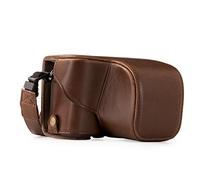 MegaGear MG407 Sony Alpha A6300, A6000 (16-50 mm) Ever Ready Leather Camera Case and Strap - Dark Brown
