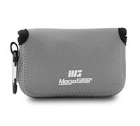 MegaGear MG610 Sony Cyber-shot DSC-HX99, DSC-HX95, DSC-HX90V, DSC-HX80 Ultra Light Neoprene Camera Case, with Carabiner - Gray