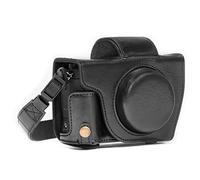 MegaGear MG688 Ever Ready Leather Case and Strap with Battery Access for Canon PowerShot G5 X Camera - Black