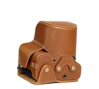 MegaGear MG762 Ever Ready Leather Case and Strap with Battery Access for Sony Cyber-Shot DSC-RX10 IV/DSC-RX10 III Camera - Light Brown