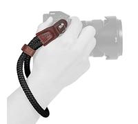 MegaGear MG939 Cotton Camera Hand Wrist Strap - Black, Small - 23cm/9inc