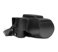 MegaGear MG978 Ever Ready Leather Case and Strap with Battery Access for Nikon Coolpix P900/P900S Camera - Black