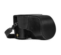 MegaGear MG981 Ever Ready Leather Camera Case and Strap for Fujifilm X-T30, X-T20, X-T10 (16-50mm / 18-55mm Lenses) - Black