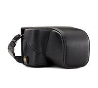 MegaGear MG984 Ever Ready Leather Case and Strap with Battery Access for Sony Alpha A6300/A6000 Camera - Black