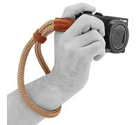 MegaGear Small Cotton Camera Hand Wrist Strap - Brown