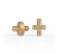 MegaGear Threaded Metal Screw Adapter for Tripod Monopod Ballhead Light Stand (1/4" to 1/4" Threaded) - (2-Pack)