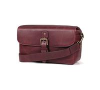 MegaGear Torres MG1703 Genuine Leather Camera Messenger Bag for Mirrorless, Instant and DSLR Cameras - Maroon