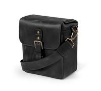 MegaGear Torres Mini Genuine Leather Camera Messenger Bag for Mirrorless, Instant and DSLR Cameras, Black MG1328