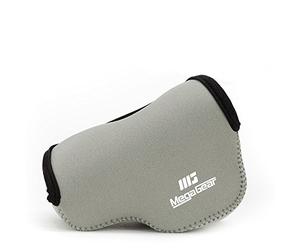 MegaGear ''Ultra-Light'' Neoprene Camera Case, Bag - Protective Cover for Canon PowerShot G1 X Mark II - with Carabiner for Easy Carrying (Gray)