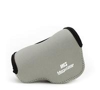 MegaGear ''Ultra Light'' Neoprene Camera Case Bag with Carabiner for Sony NEX-5TL, Sony NEX-5R, Sony NEX-3N with Sony SELP1650, Sony A5000, Sony A5100 16-50mm Lens (Gray)