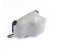 MegaGear Ultra Light Neoprene Camera Case compatible with Sony ZV-E10 (Gray)(16-50mm), MG2009