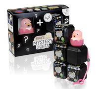 MegaLight Blind Box Mini Night Lights for Children, Pack of 5 | Mystery Box | Pinky Flamingo + 4 out of 9 at Random | Continuously Dimmable | with Pendant | EGGY'S Mystery Lights