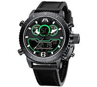 MEGALITH Mens Digital Watches Sports Waterproof Multifunction Analogue Stylish Big Face Wristwatch Military Stopwatch with LED Date Luminous