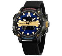 MEGALITH Mens Watches Digital Sports Waterproof Multifunction Analogue Quartz Stylish Big Wristwatch Stopwatch with LED Date Luminous